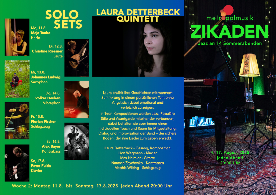 Zikaden 4. bis 17. August 2025